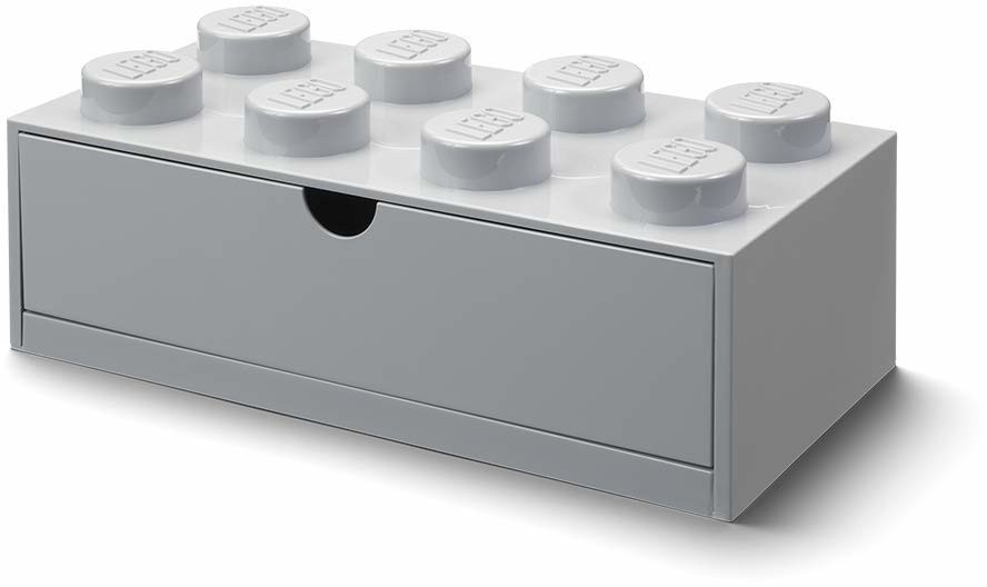 Szuflada na klocki Lego Brick 8 Desk Drawer szary