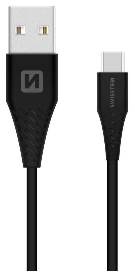 Swissten USB - USB-C 3.1 1.5m (7mm) czarny