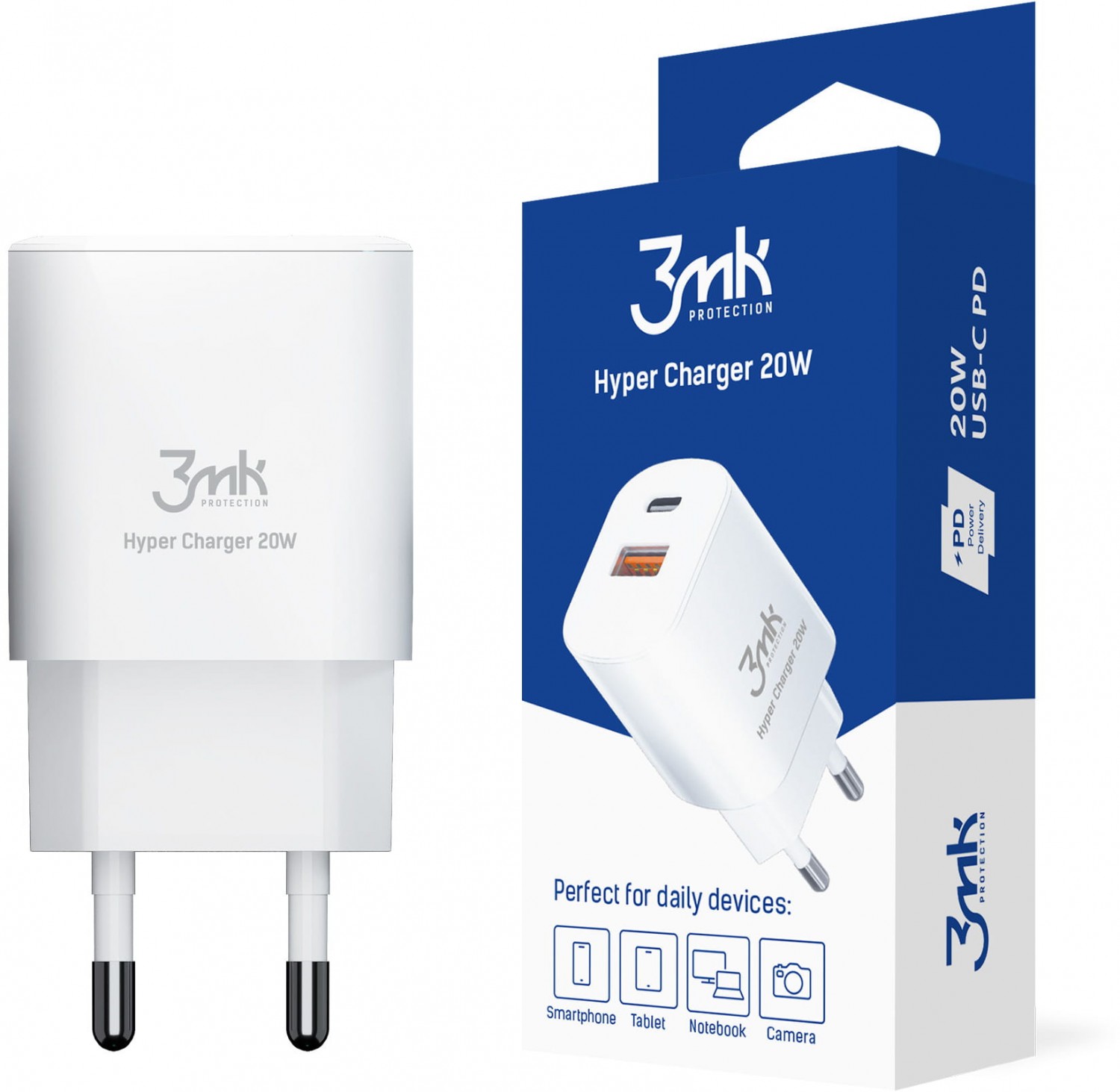3mk Hyper Charger 20W biała