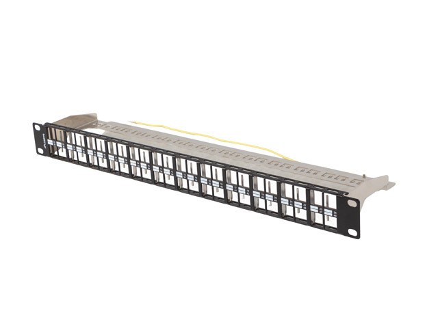 Patch panel Lanberg Patch Panel pusty 48 port 1U 19'' FTP do modułów Keystone czarny