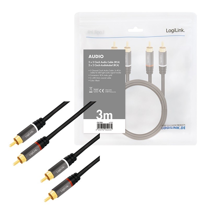 Pasywny LogiLink RCA 3.0m