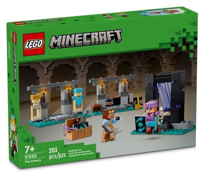Klocki konstrukcyjne LEGO Minecraft 21252 Zbrojownia