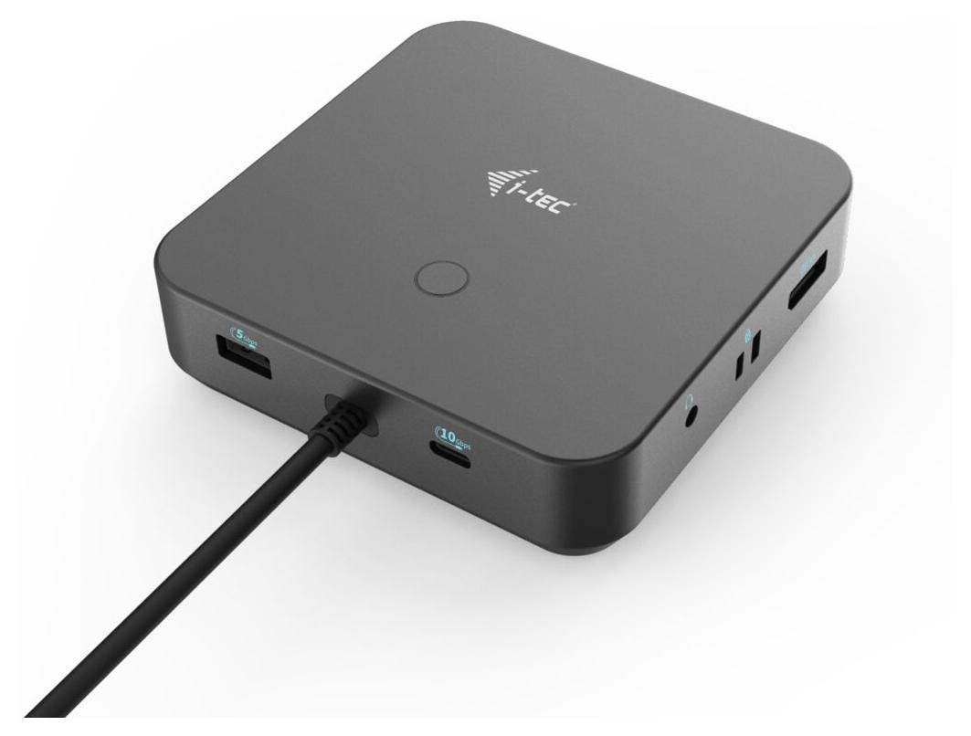 i-tec USB-C Triple Docking Station 1x HDMI 2x DP 3x4K / 1x5K LAN Audio 6x USB Power Delivery 100 W - Stacja dokująca bez zasilacza