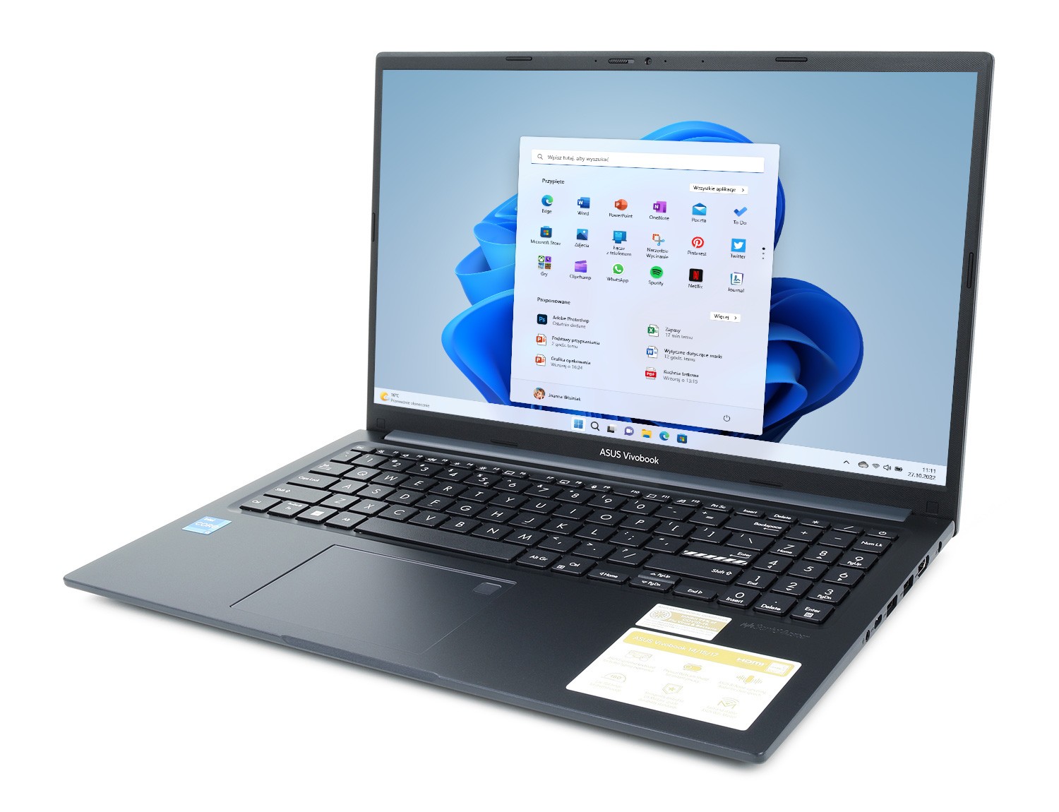 ASUS VivoBook 15 X1504VA-BQ968 - i3-1315U | 15,6'' | 16GB | 512GB | Win11 | Niebieski