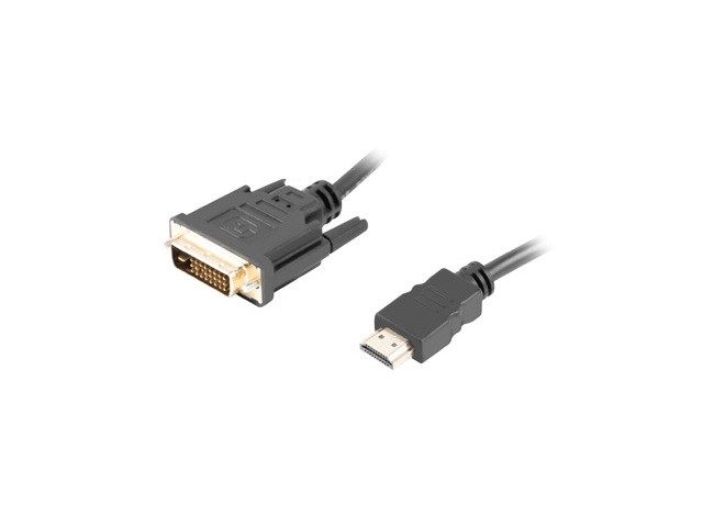 Lanberg kabel HDMI - DVI-D Dual Link M/M 4K 30Hz 1.8m