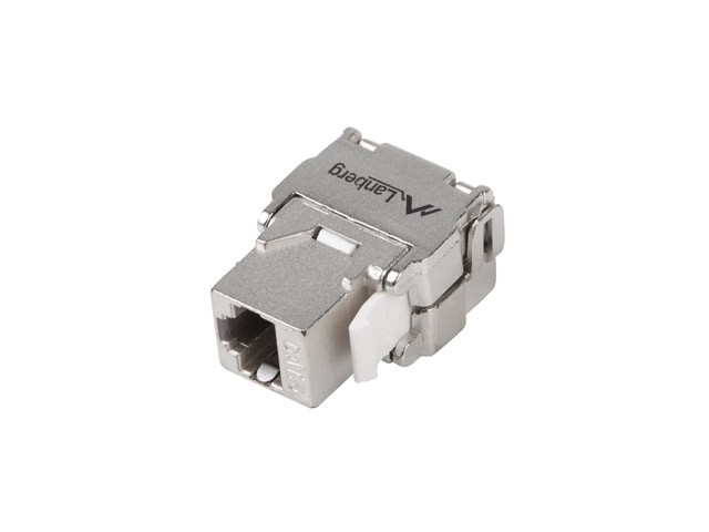 Lanberg moduł Keystone gniazdo beznarzędziowy RJ45 - LSA kat.6 FTP 180°