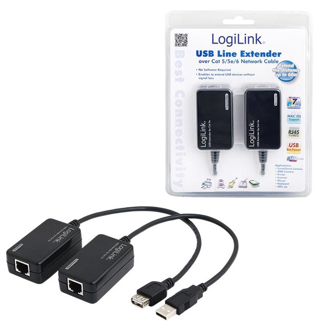 LogiLink USB - LAN 60m