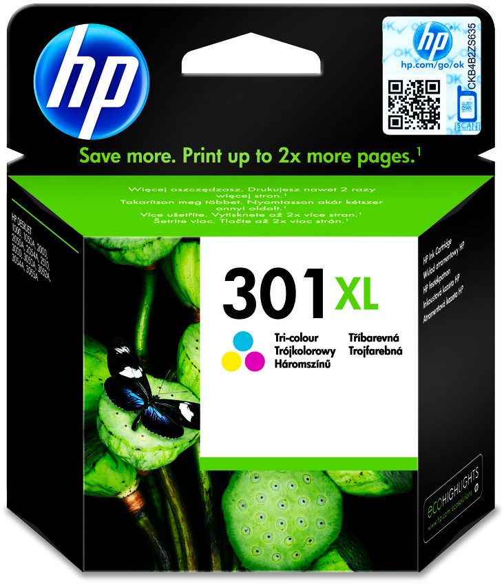 Oryginał HP No. 301 XL kolor Instant Ink