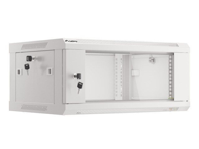 Wisząca Lanberg szafa rack wisząca 19'' 4U 600X450 szara V2
