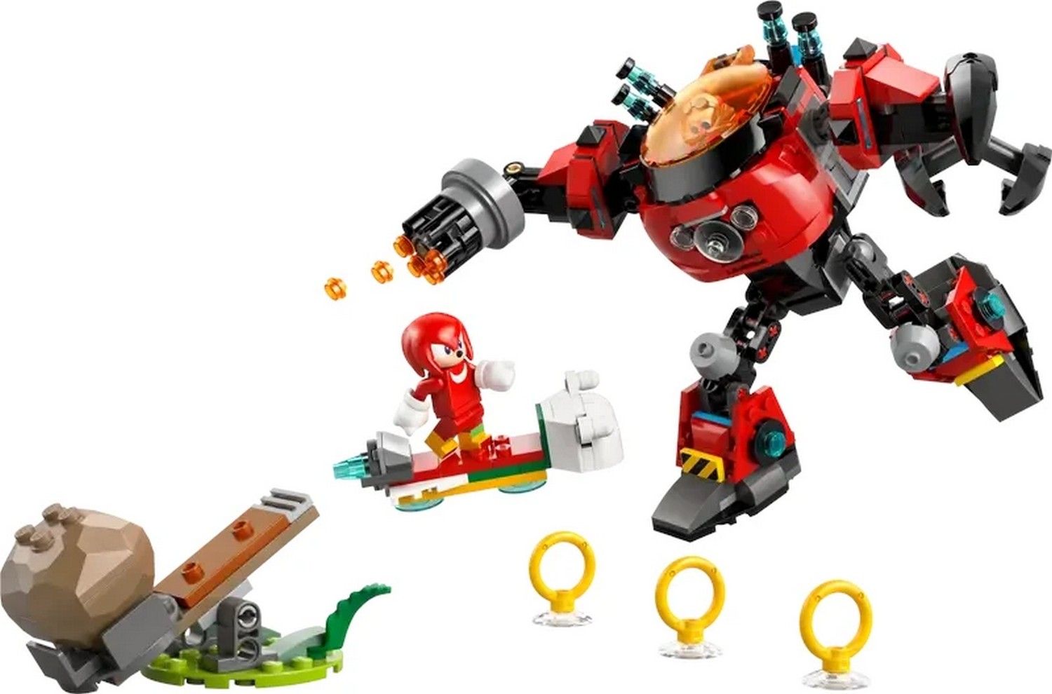 Klocki konstrukcyjne LEGO Sonic 77005 Knuckles Kontra Dr. Eggman W Mechu Egg Crusher