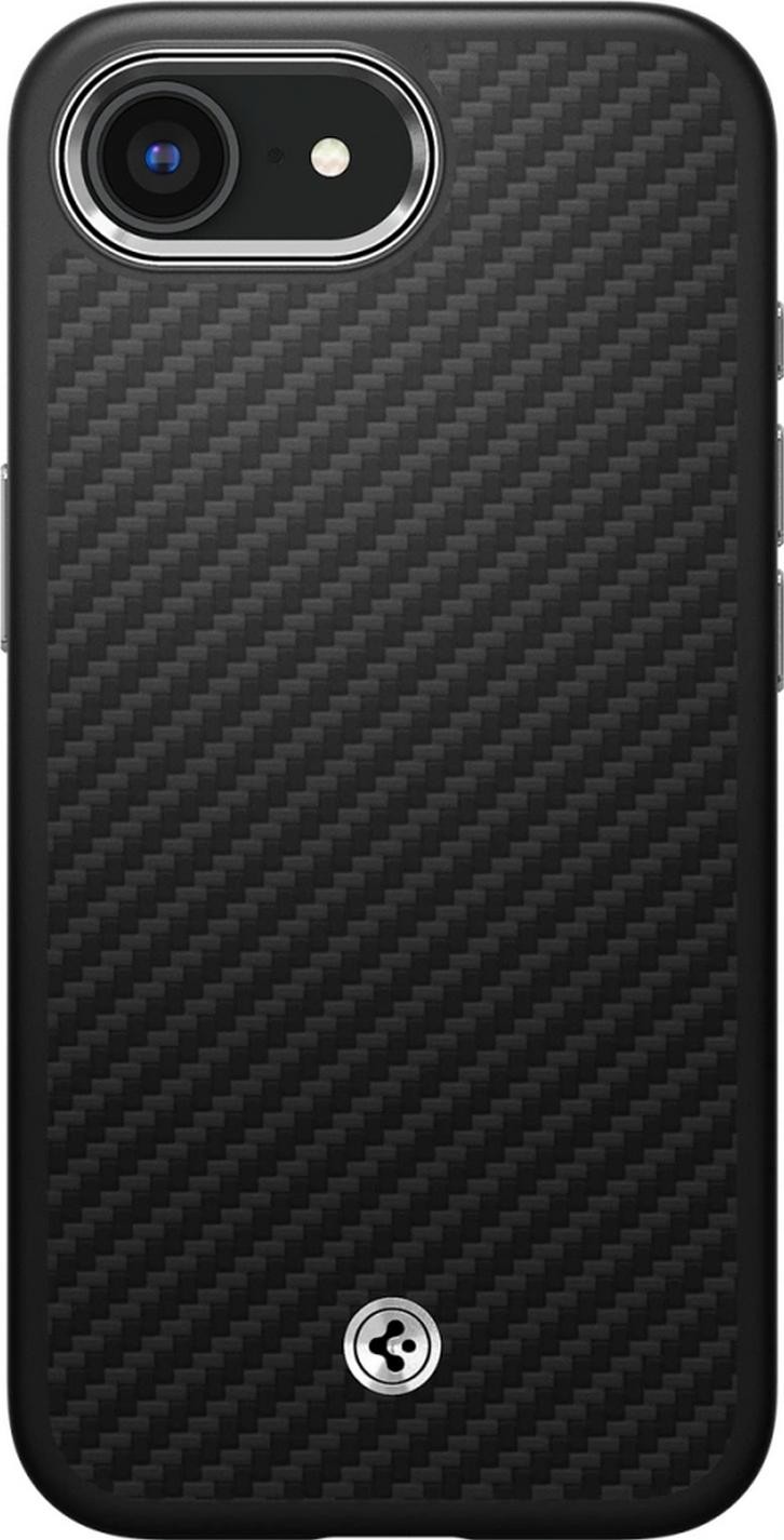 Etui typu plecki Spigen Enzo Aramid Magsafe do iPhone 16E czarny matowy