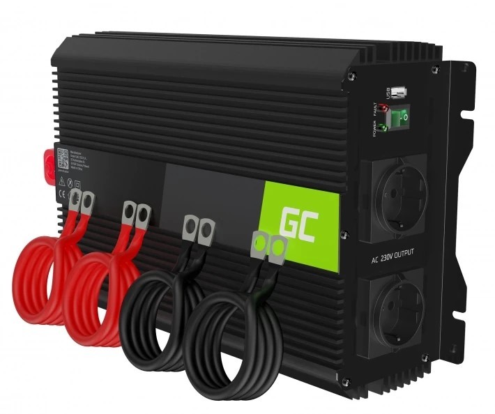 Green Cell PRO 12V na 230V 2000W/4000W Modyfikowana sinusoida