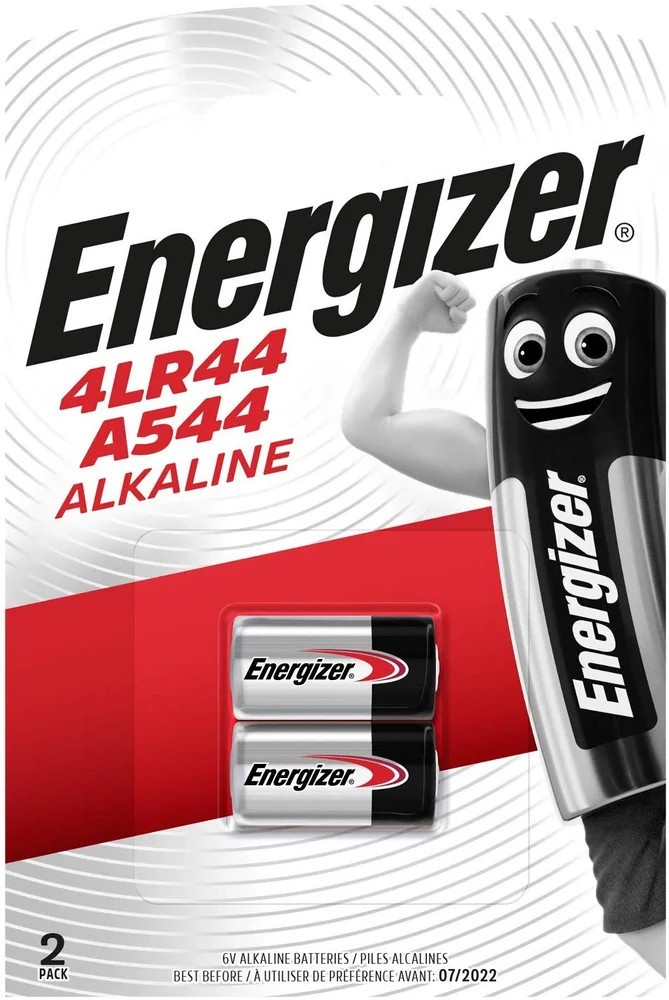 ENERGIZER ALKALINE A544/4LR44 2 PACK