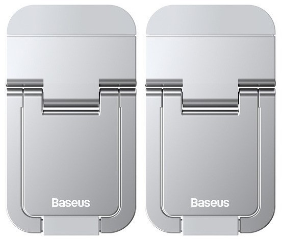 Baseus uniwersalne podstawki nóżki do laptopa (2 szt.) srebrne