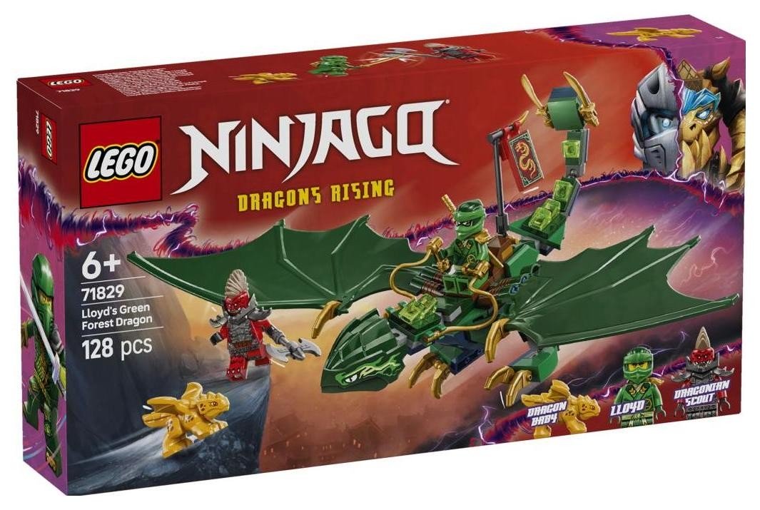 Klocki konstrukcyjne LEGO Ninjago 71829 Zielony leśny smok Lloyda