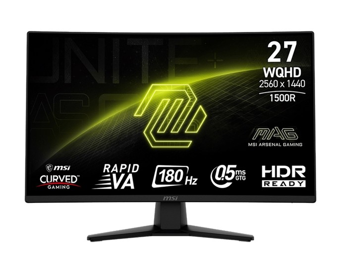 MSI MAG 274CQF - 180Hz | QHD | 27'' | Rapid VA | 0,5ms