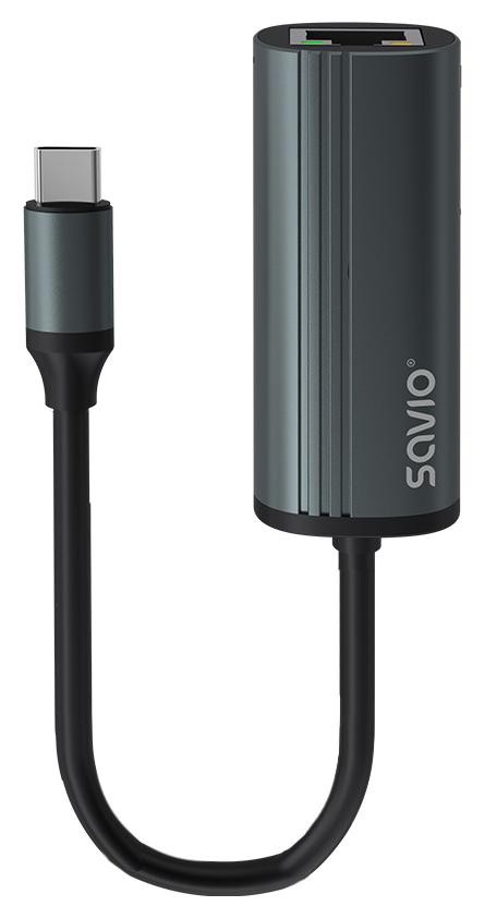 Savio AK-56 Adapter USB-C 3.1 GEN 1 do RJ-45 Gigabit Ethernet