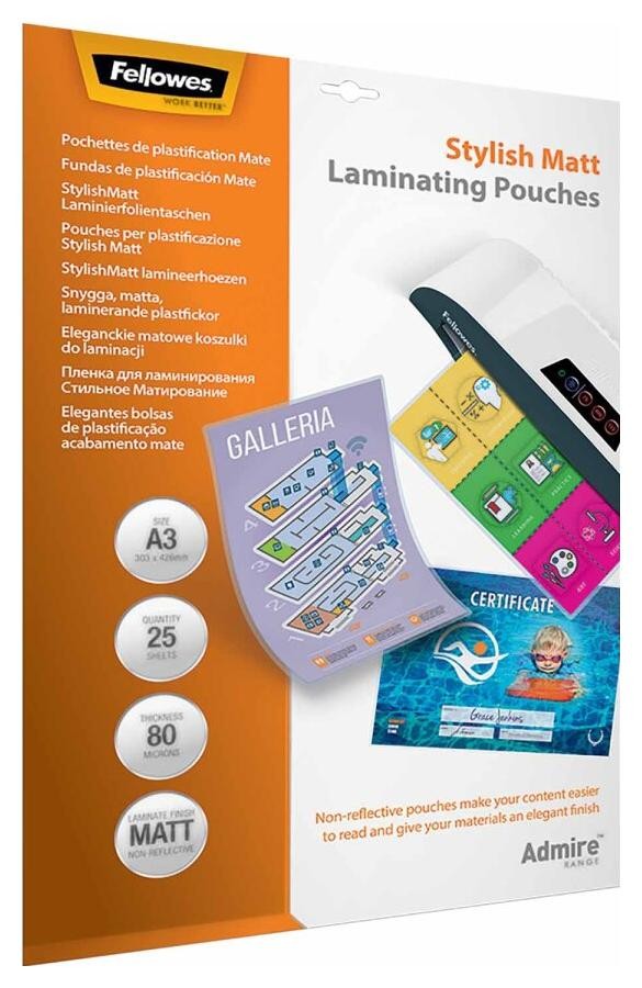 Fellowes A3 StylishMatt 25 szt.