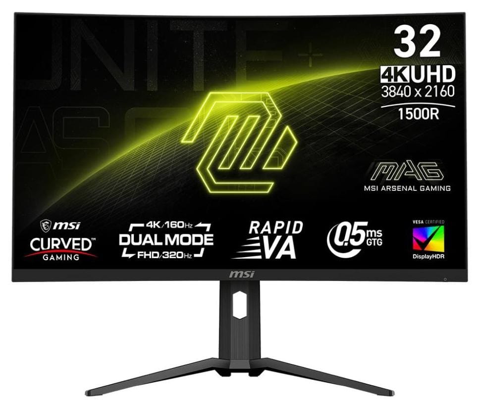 MSI MAG 321CUPDF - 160Hz 4K | 320Hz Full HD | Rapid VA | 31.5''