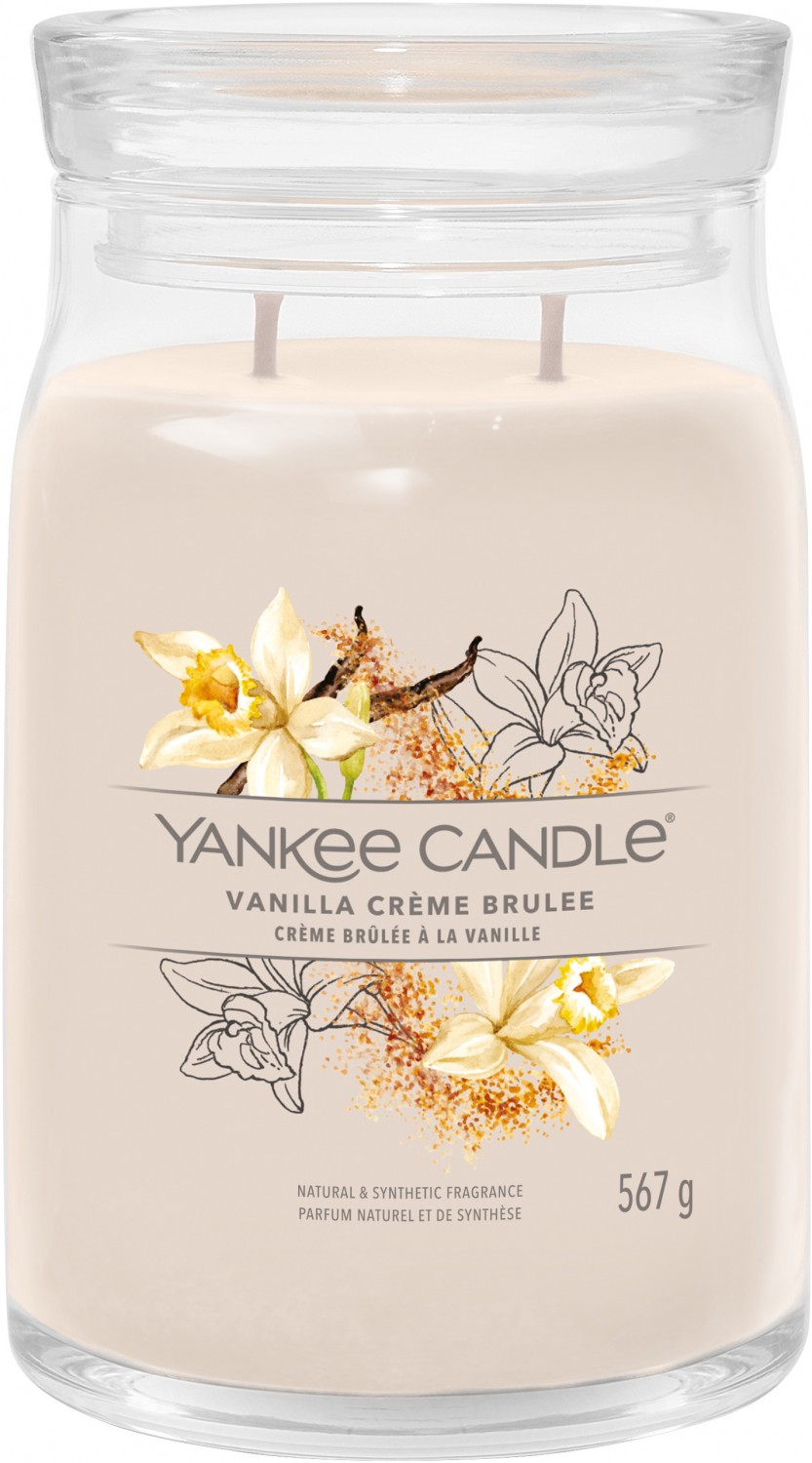 Świeczka duża Yankee Candle Signature Vanilla Creme Brulee Świeca Duża 567g