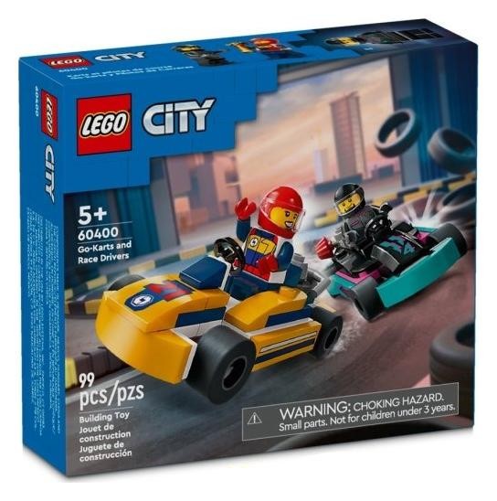 Klocki konstrukcyjne LEGO City 60400 Gokarty I Kierowcy Wyścigowi