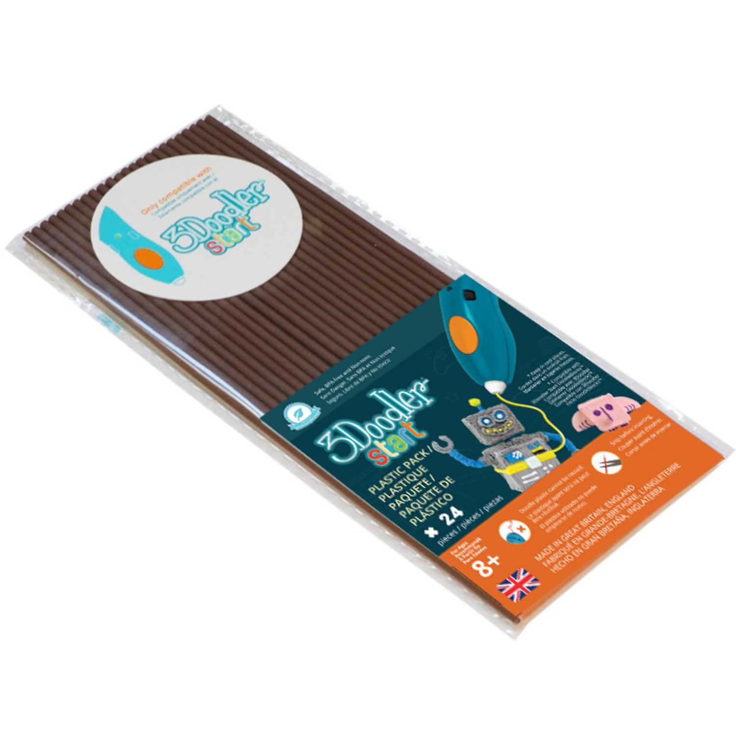 3Doodler Start Filament Eko | 2.5mm | 24 sztuki | Coco Brown