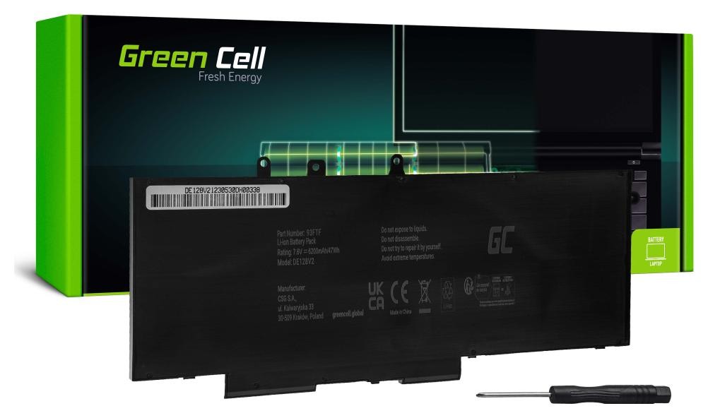 Zamiennik Green Cell 93FTF GJKNX do Dell Latitude 5280 5290 5480 5490 5491 5495 5580 5590 5591 Precision 3520 3530