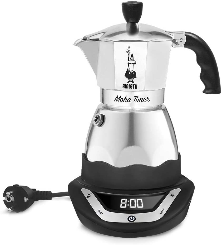 Kawiarka elektryczna Bialetti Moka Timer 6TZ (300 ml) srebrny