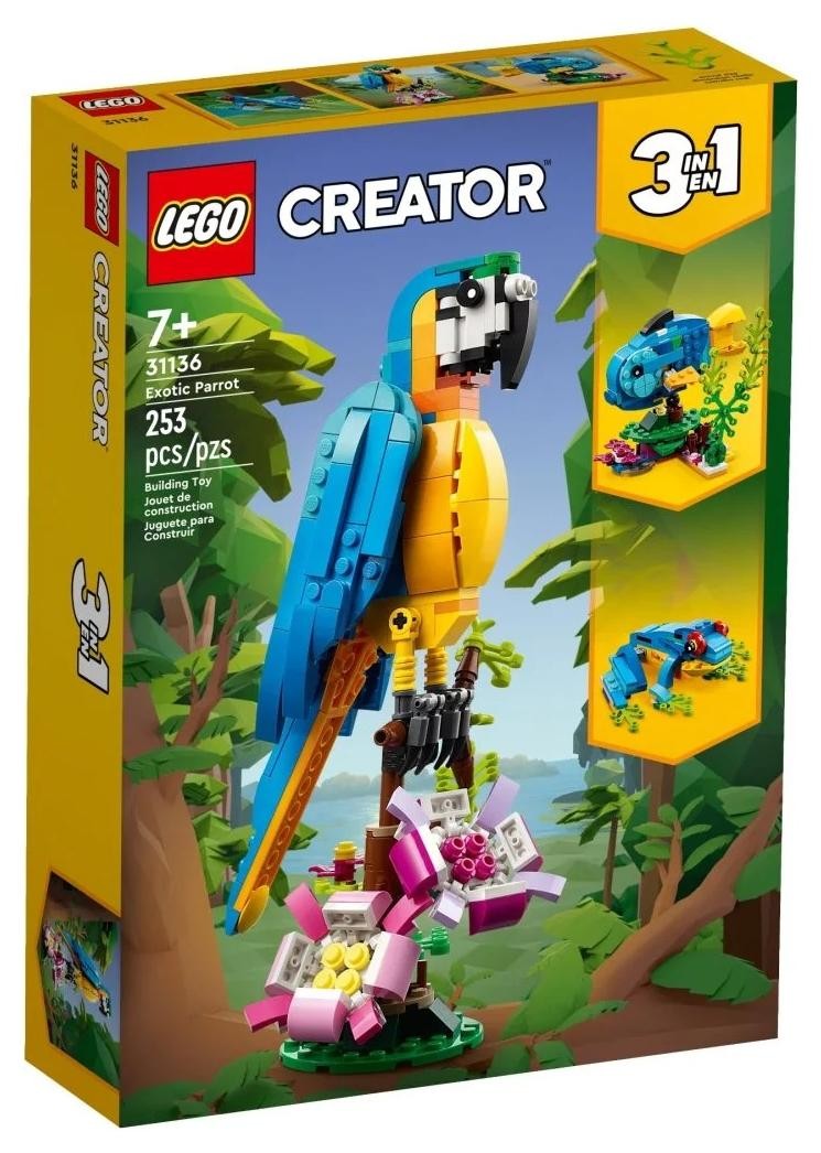Klocki konstrukcyjne LEGO Creator 3w1 31136 Egzotyczna papuga