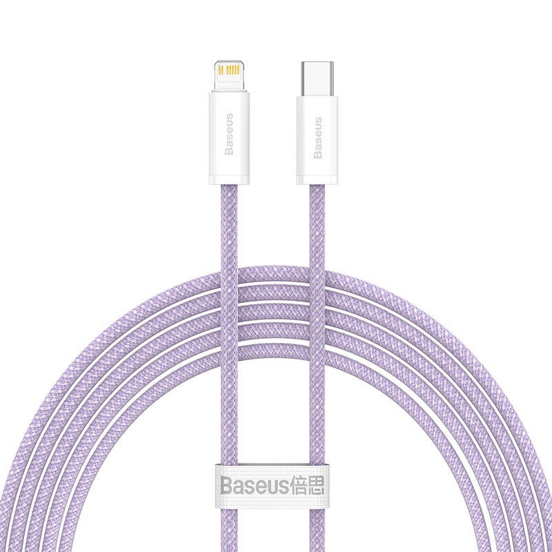Baseus lightning - USB-C Dynamic Series, 20W, 2m (fioletowy)