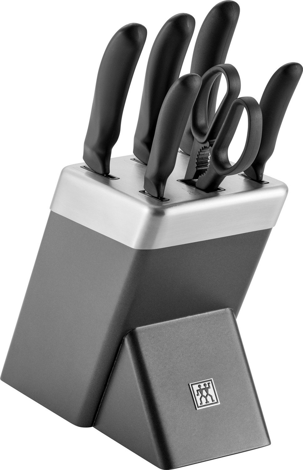 Zwilling Style Zestaw W Bloku Samoostrzącym 7 el. szary
