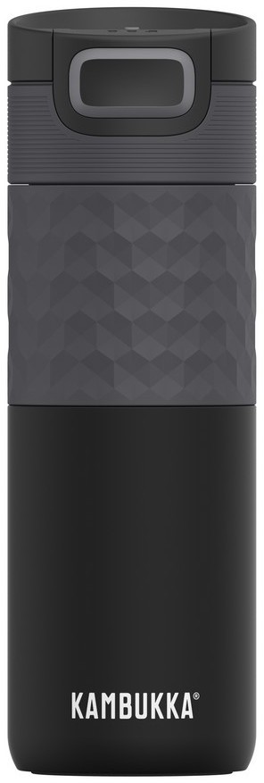 Kubek termiczny Kambukka Etna Grip Black Steel 500 ml (17oz) czarny