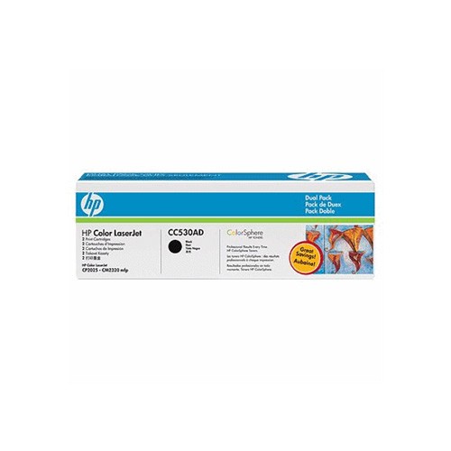 Oryginał Toner HP CC530AD czarny dwupak