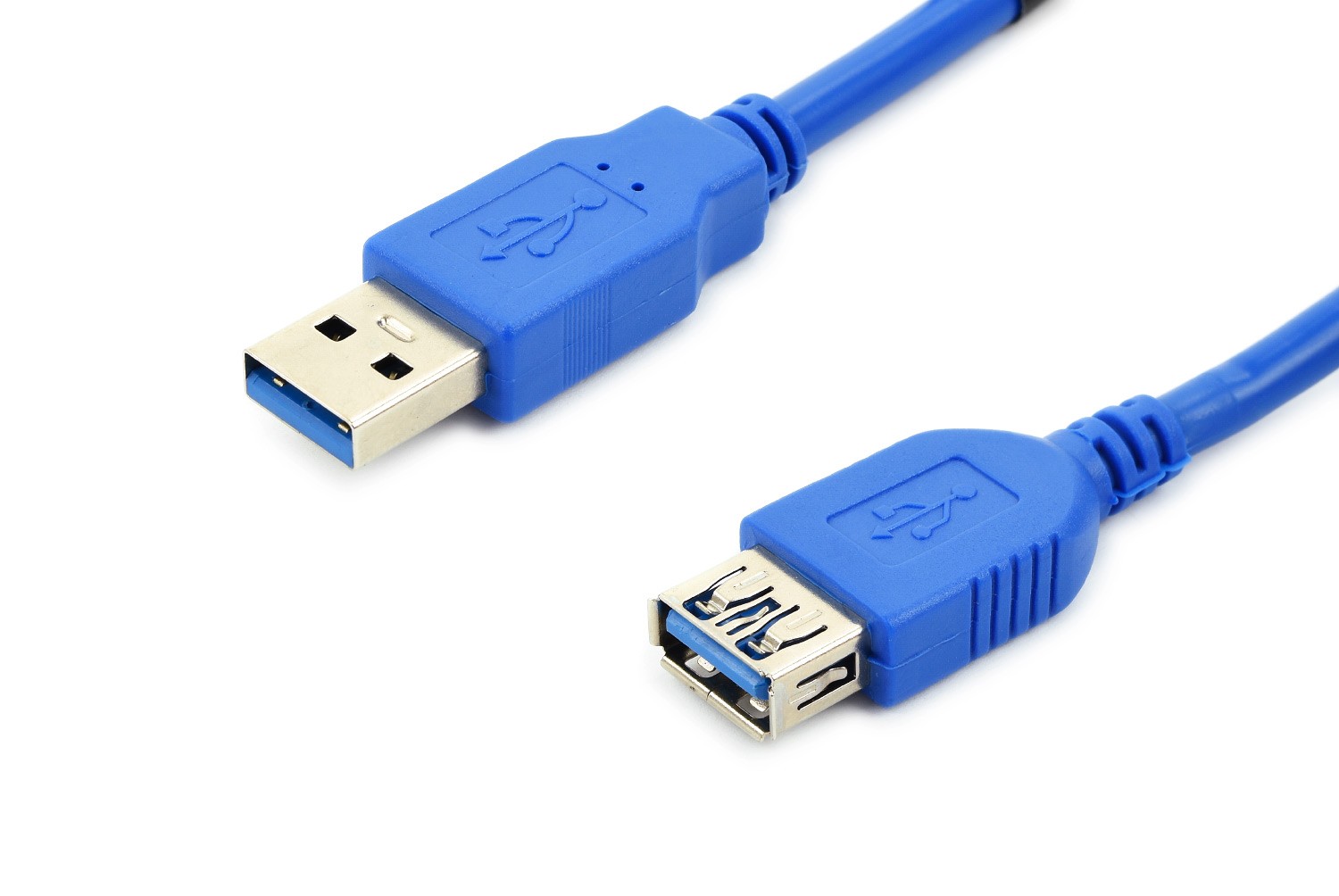 Accura USB-A - USB-A 1.8m M/F niebieski