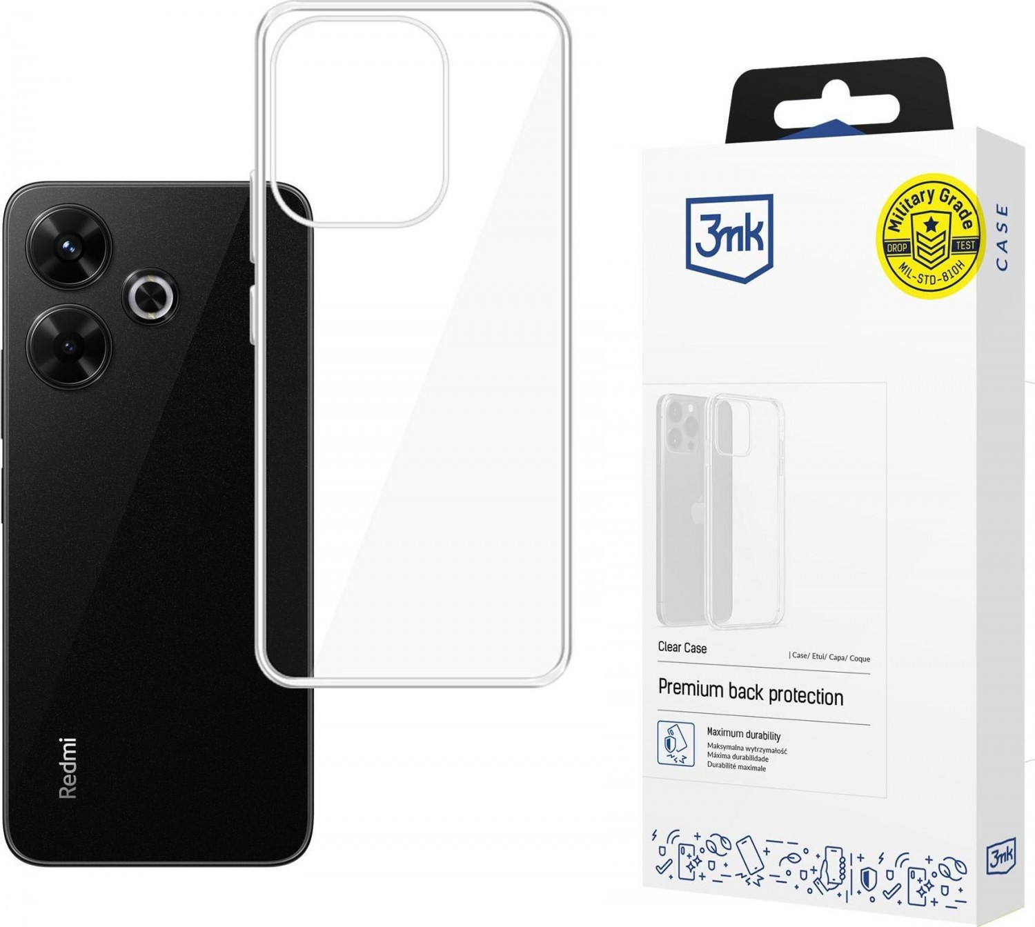 Etui typu plecki 3mk Clear Case do Redmi 13 4G/5G