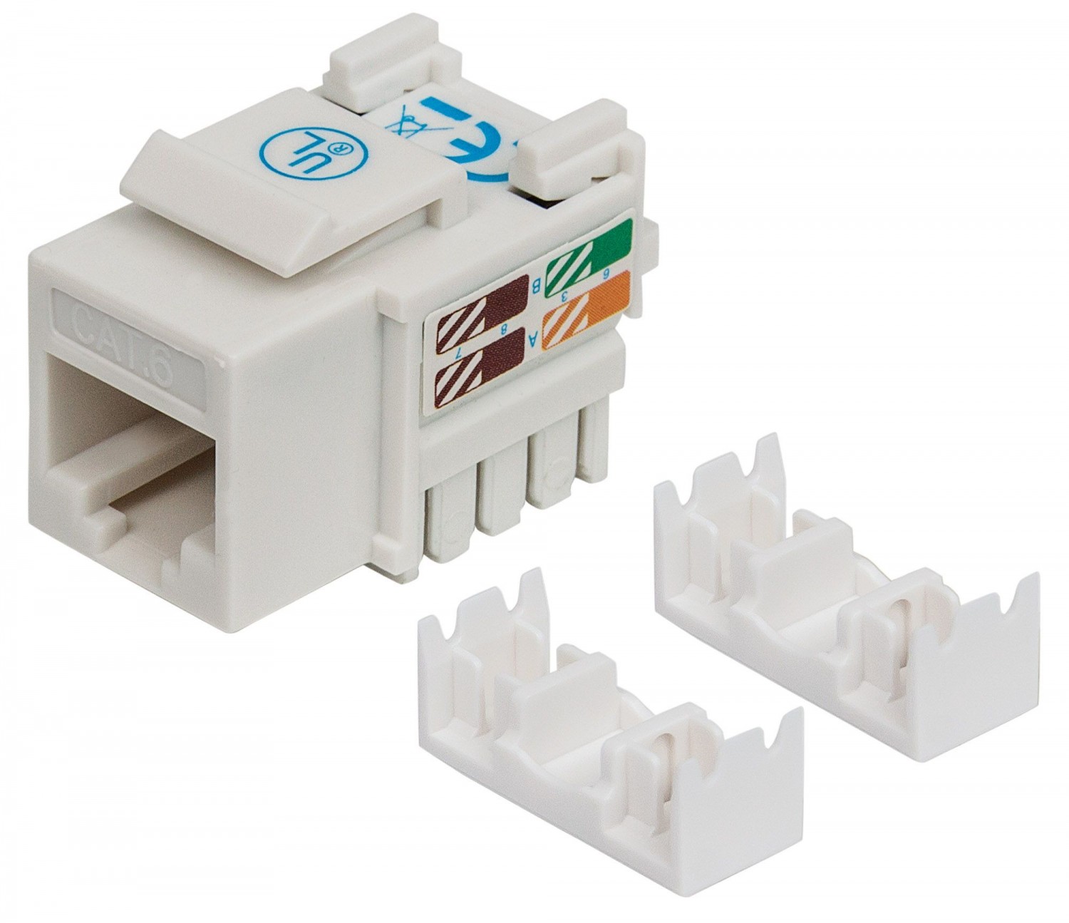 Intellinet Moduł Keystone RJ45 UTP Cat6 biały