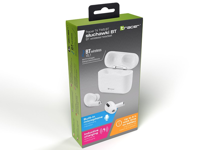 Tracer T4 TWS 5.1 białe