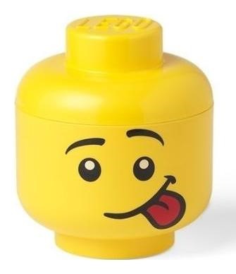Pudełko na klocki Lego Chłopiec Głuptasek mini głowa 40331726
