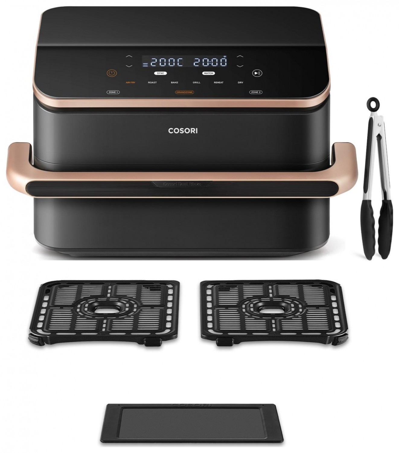 Beztłuszczowa Cosori CAF-TF101S-AEUR Dual Blaze TwinFry czarny