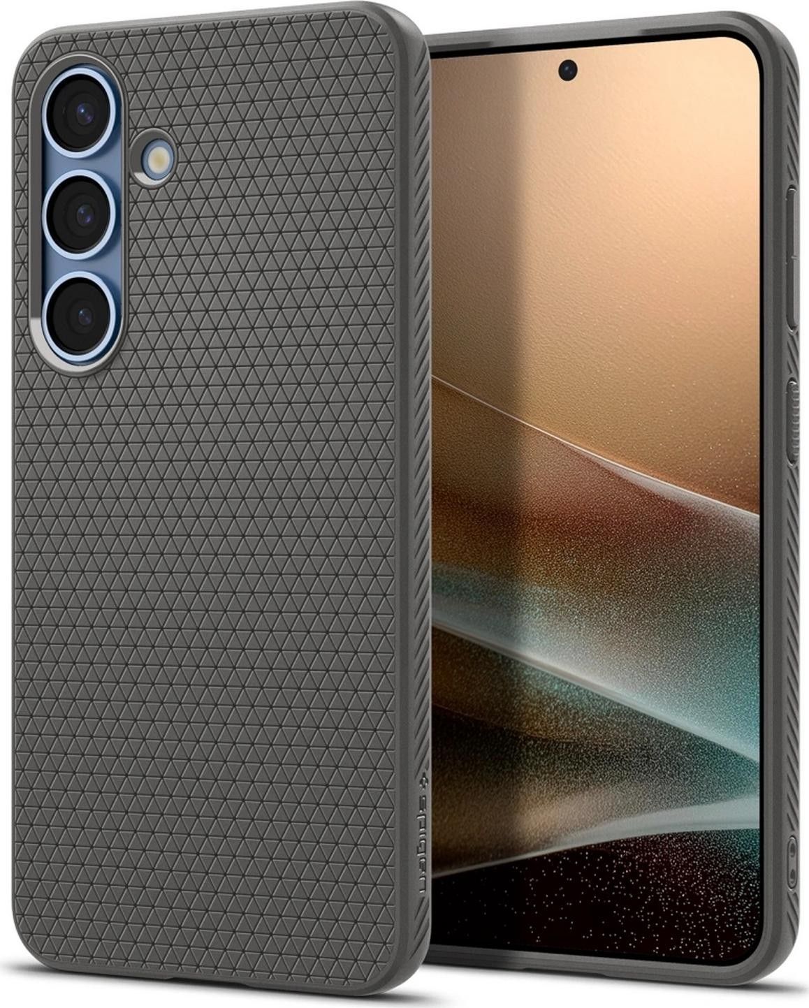 Etui typu plecki Spigen Liquid Air Galaxy S25 marble grey