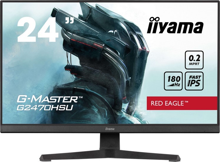 iiyama G-Master G2470HSU-B6 Red Eagle - 180Hz | Full HD | 24'' | Fast IPS | 0,2ms