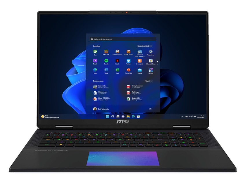 MSI Titan 18 HX AI A2XWIG-220PL - Ultra 9 285HX | 18'' | 64GB | 6TB | Win11Pro | RTX 5080