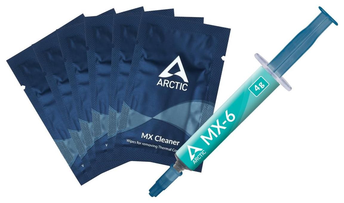 Arctic MX-6 pasta termoprzewodząca, z chusteczkami czyszczącymi - 4g
