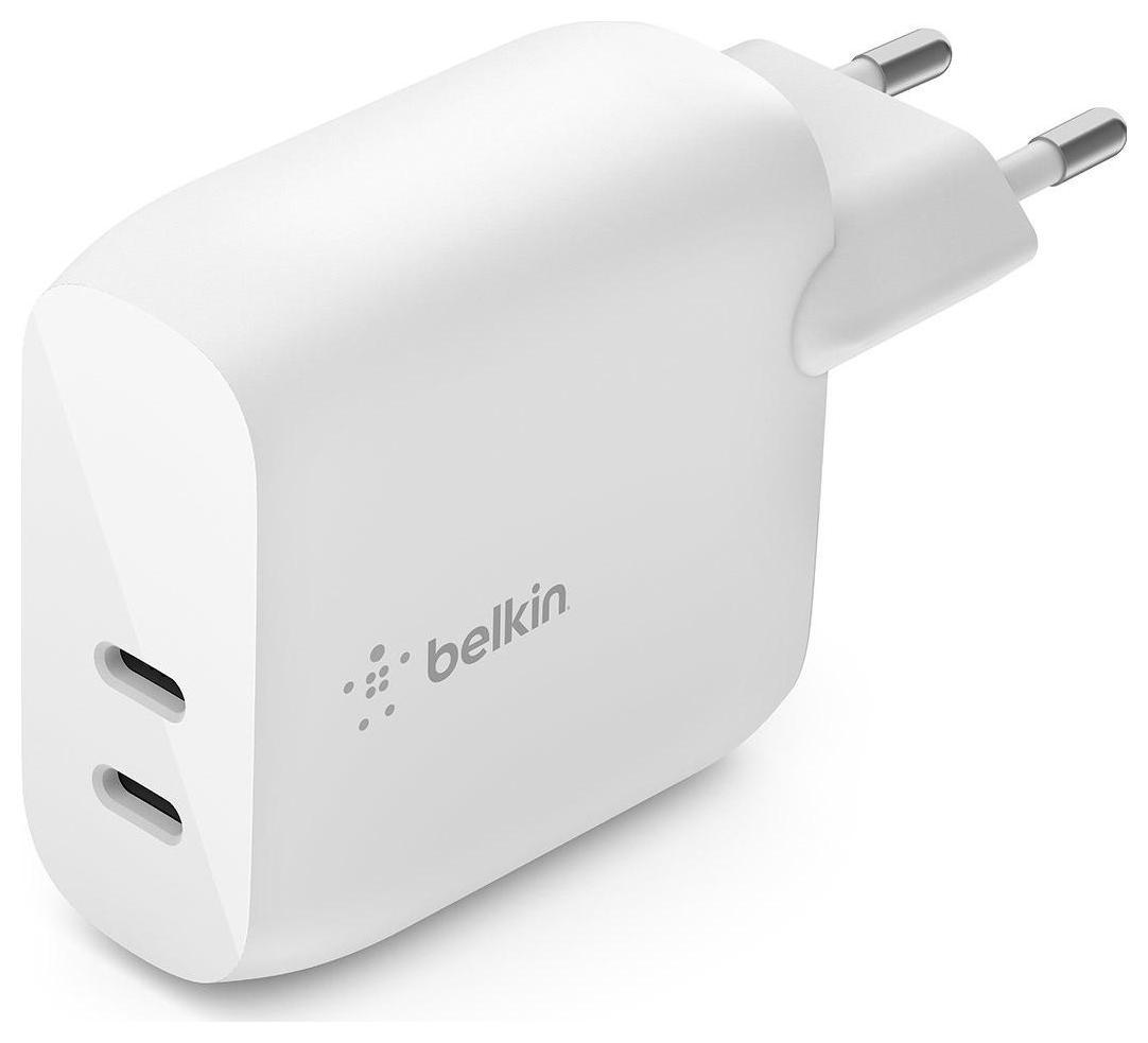 Belkin 2x USB C, Power Delivery, 40W, biała