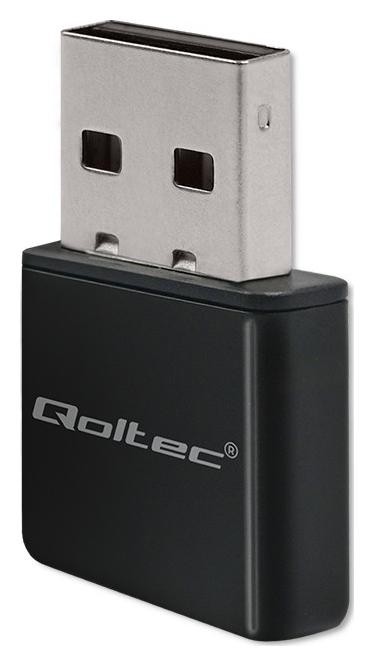 Qoltec 56986 Adapter NANO WiFi |Standard N | USB2.0 | 300Mbps