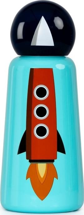 Butelka dla dzieci Lund London Rocket Skittle Mini 300ml niebieski