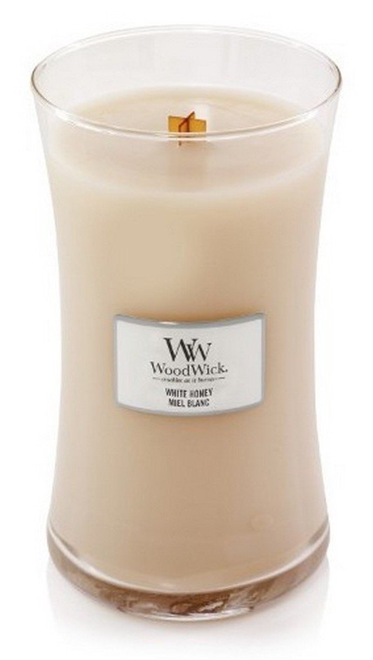 Świeczka duża WoodWick White Honey 609,5g