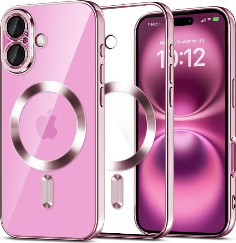 Etui typu plecki Tech-Protect MagFlex MagSafe do iPhone 16 różowy