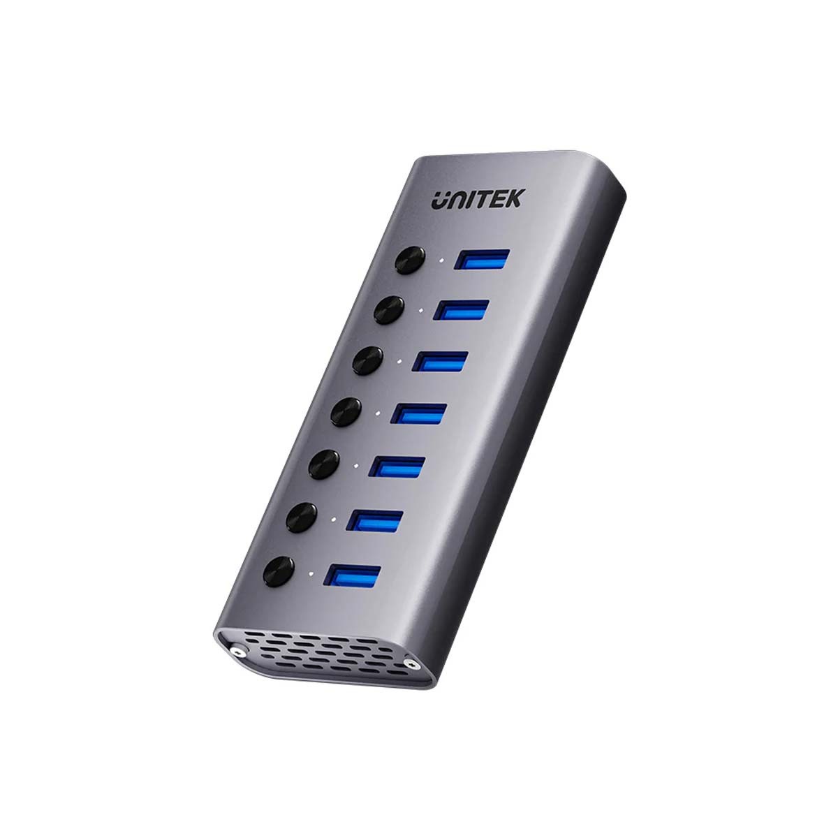 Unitek Hub USB A 3.0 7w1, 5Gbps z przełącznikami portów