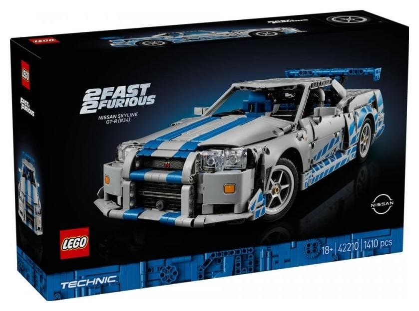 Klocki konstrukcyjne LEGO Technic 42210 Nissan Skyline GT-R (R34) | Za Szybcy, Za Wściekli